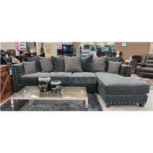 Phoenix Custom Furniture Kylie KYLIE-RAFC-2PC-BCO-MS 2pc Sectional RAF BCO MS | Del Sol ...